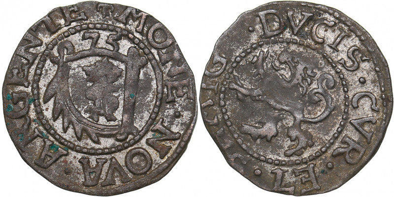 Courland Schlling 1575 - Gothard Kettler (1562-1587)
0.95 g. VF/VF