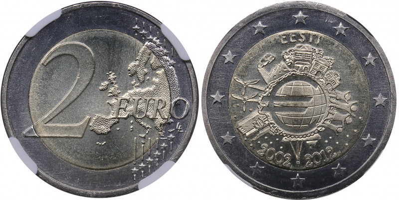 Estonia 2 euro 2012 - NGC MS 67
NGC MS 67