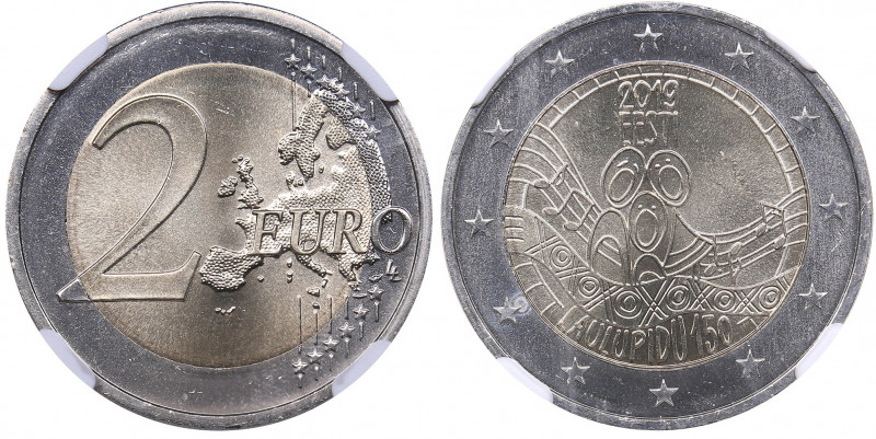 Estonia 2 euro 2019 - NGC MS 66
Song Festival