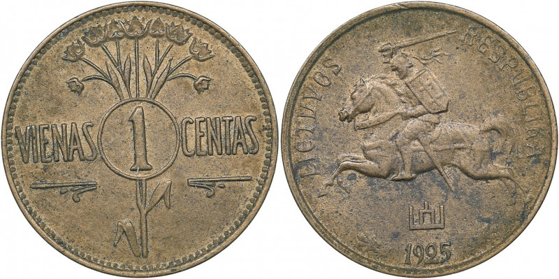 Lithuania 1 centas 1925
1.57 g. UNC/UNC Rare condition. KM# 71.