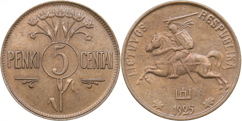 Lithuania 5 centai 1925
2.03 g. AU/AU KM# 72.