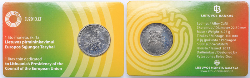 Lithuania 1 litas 2013
BU