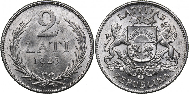 Latvia 2 lati 1925
10.03 g. UNC/UNC KM# 8.