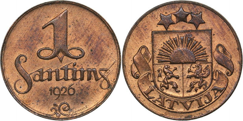 Latvia 1 santims 1926
1.79 g. UNC/UNC Mint luster. KM# 1.