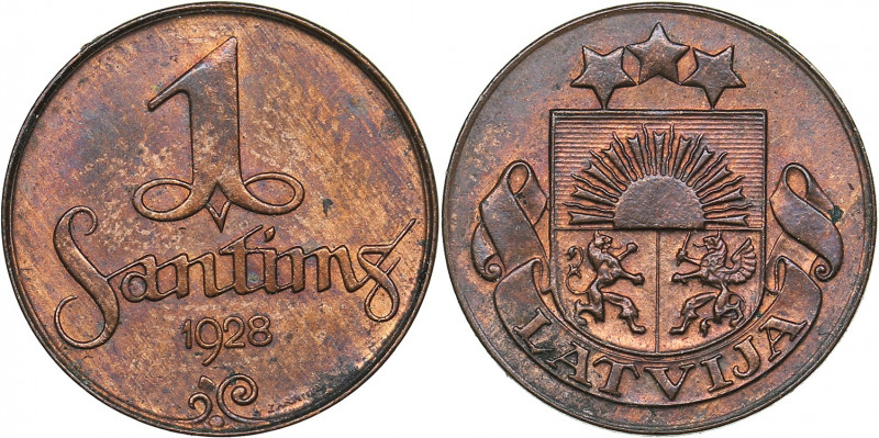 Latvia 1 santims 1928
1.79 g. UNC/UNC Mint luster. KM# 1.