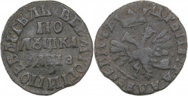 Russia Polushka 1707
1.85 g. F/F Peter I (1699-1725)