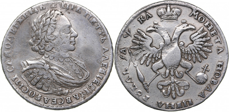 Russia Rouble 1721
27.14 g. F-/F Bitkin# 444. Peter I (1699-1725)