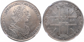 Russia Rouble 1724 - NGC VF Details
Similar to Bitkin# 924. Peter I (1699-1725)