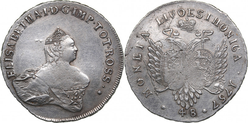 Russia - Livonia & Estonia 48 kopecks 1757
12.75 g. AU/AU Very rare condition! B...