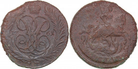 Russia 1 kopecks 1761
10.16 g. VF/VF Bitkin# 398. Elizabeth (1741-1762)