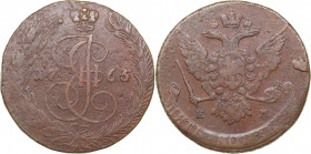 Russia 5 kopecks 1765/4 ЕМ
50.00 g. VF/F Bitkin# 611. Catherine II (1762-1796)