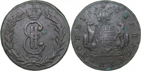 Russia - Siberia 2 kopeks 1768 KM
14.73 g. VF/VF Bitkin# 1100. Catherine II (1762-1796)