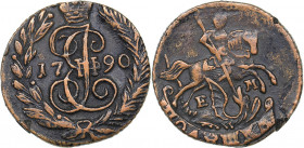 Russia Polushka 1790 EM
2.70 g. VF/VF Bitkin# 760. Catherine II (1762-1796)