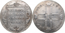 Russia Rouble 1798 СМ-МБ
20.20 g. VF-/VF- Bitkin# 32. Paul I (1796-1801)