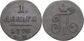 Russia 1 denga 1798 КМ
4.32 g. F+/F+ Bitkin# 161 R. Rare! Paul I (1796-1801)