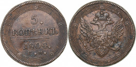 Russia 5 kopeks 1804 ЕМ
49.00 g. AU/XF Bitkin# 290. Alexander I (1801-1825)