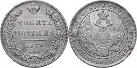 Russia Poltina 1839 СПБ-НГ
10.37 g. XF-/VF Bitkin# 243. Nicholas I (1826-1855)
