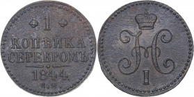 Russia 1 kopeck 1844 ЕМ
9.22 g. F/VF Bitkin# 563 R1. Rare! Nicholas I (1826-1855)