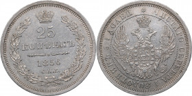 Russia 25 kopeks 1856 СПБ-ФБ
5.13 g. AU/AU Mint luster. PROOFLIKE Bitkin# 54. Alexander II (1854-1881)