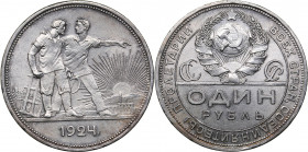 Russia - USSR Rouble 1924 ПЛ
19.95 g. AU/AU Fedorin# 9.