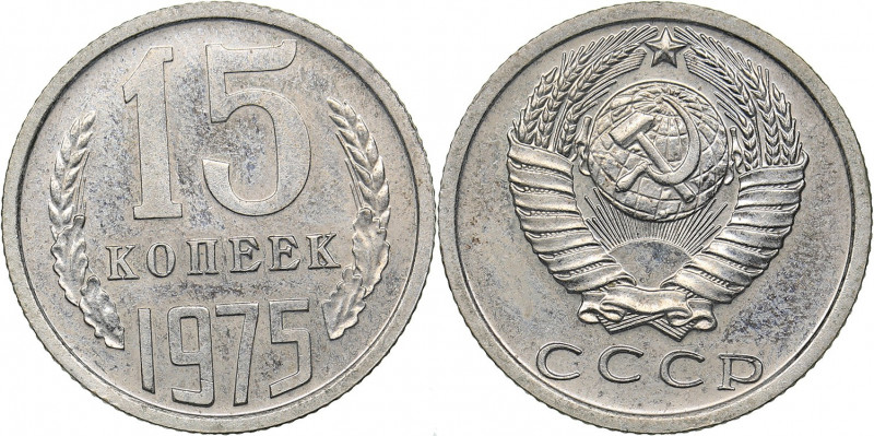 Russia - USSR 15 kopek 1975
2.38 g. UNC/UNC Fedorin# 143.