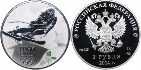 Russia 3 roubles 2014 - Olympics
33.84 g. PROOF