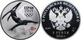 Russia 3 roubles 2014 - Olympics
33.97 g. PROOF