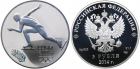 Russia 3 roubles 2014 - Olympics
34.00 g. PROOF