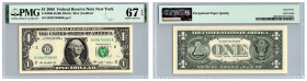 USA 1 dollar 2009 - PMG 67 EPQ
Superb Gem Unc. Fr#300-B