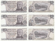 Argentina 50 pesos 1976 replacement (3 pcs)
UNC Pick 301*
