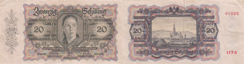 Austria 20 shillings 1946
VF Pick 123