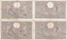 Belgium 100 francs=20 belgas 1935 & 1936
VF/F Pick 107