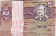 Brazil 100 cruzeiros 1981 (10 pcs)
UNC Pick 195 Ab
