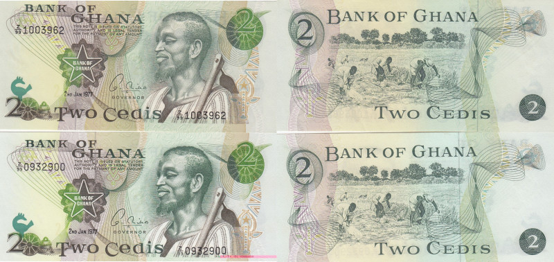 Ghana 2 cedis 1977 replacement (2 pcs)
UNC Pick 14*