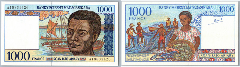 Madagascar 1000 francs 1994-2004
UNC