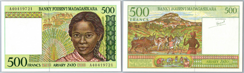 Madagascar 500 francs 1994-2004
UNC