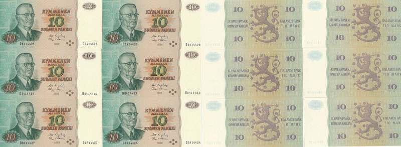 Finland 10 markka 1980 (6 pcs)
UNC Pick 111