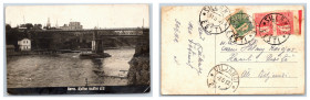 Postcard Estonia Narva "Temporary railway bridge"
Mark.
