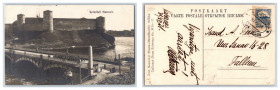 Postcard Estonia Narva "Border crossing and Invagorods castle "
Mark.
