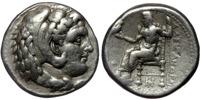 KINGS of MACEDON ( Silver. 17.18 g. 26 mm) Alexander III 'the Great'. 336-323 BC...