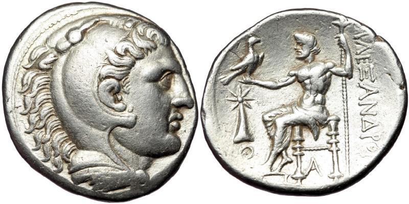 MACEDONIAN KINGDOM.( Silver. 16.89 g. 28 mm) Alexander III the Great (336-323 BC...