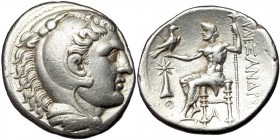 MACEDONIAN KINGDOM.( Silver. 16.89 g. 28 mm) Alexander III the Great (336-323 BC). AR tetradrachm 
Posthumous issue of Macedon, Uranopolis, ca. 300-29...