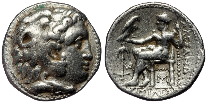 Kingdom of Macedon.(Silver. 16.73 g. 27 mm) Alexander III AR Tetradrachm. Arados...