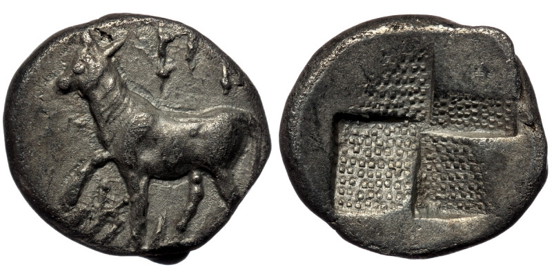 THRACE. Byzantion. ( Silver 3.62 g. 17 mm) Drachm (Circa 387/6-340 BC). AR
Bull ...