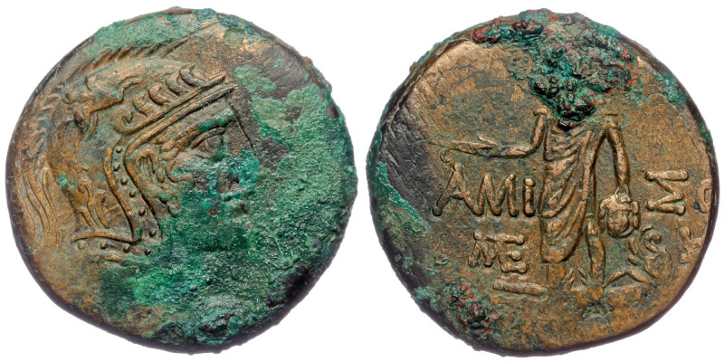 PONTOS. Amisos. ( Bronze. 20.13 g. 29 mm mm) Time of Mithradates VI Eupator 120-...