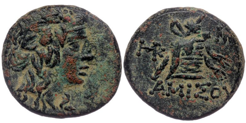 Pontos, Amisos.( Bronze. 8.26 g. 23 mm) Time of Mithradates VI Eupator circa 120...