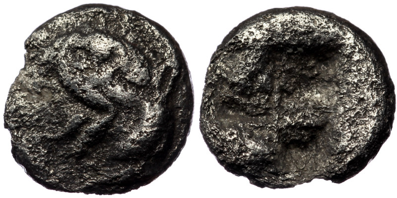 Ionia, ( Silver. 1.12 g. 10 mm) Phokaia AR Obol. Circa 521-478 BC. ( Silver. 1.3...