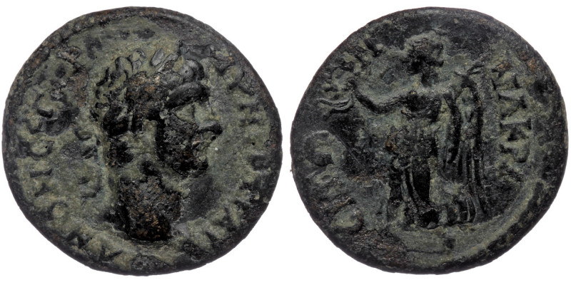 (Bronze, 3,69g, 18mm) LYDIA. Nakrasa. Domitian (81-96). Ae.
Obv: ΔΟΜΙΤΑΝΟC ΚΑΙ C...