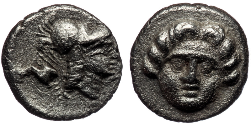 PISIDIA. Selge.( Silver.0.98 g. 10 mm) Circa 350-300 BC. Obol 
Facing gorgoneion...