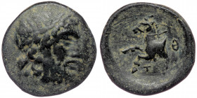 PISIDIA. Termessos ( Bronze 5.33 g. 19 mm) . Ae (1st century BC). 
Laureate head of Zeus right.
Rev: TEP. / Forepart of horse left; Θ (date to left).
...